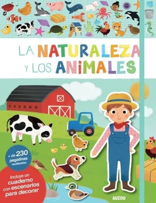 LA NATURALEZA Y LOS ANIMALES Libro de stickers - Catapulta