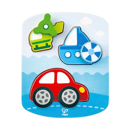 ROMPECABEZAS  AUTO Y VARIOS - Hape