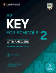 A2 KEY FOR SCHOOLS 2 -  STUDENT`S w/key & audio *rev2020