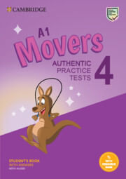 CAMBRIDGE YOUNG LEARNERS:  MOVERS 4-  ST`S with Audio and Key -Rev Exam 2018