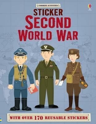SECOND WORLD WAR - Usborne Sticker Dressing  **New Edition**