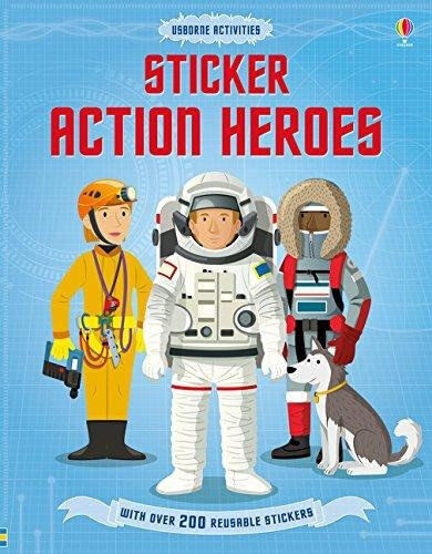 ACTION-HEROES---Usborne-Sticker-Dressing----New-Edition--