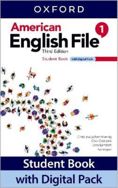 AMERICAN ENGLISH FILE 1 -     Student Book with Digital Pack **3rd Edition*