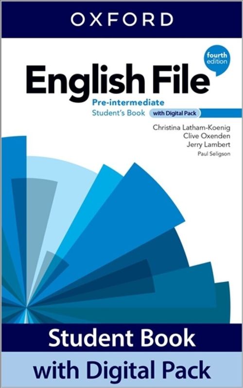 ENGLISH FILE PRE-INTERMEDIATE -     Student Book with Digital Pack 4th Ed