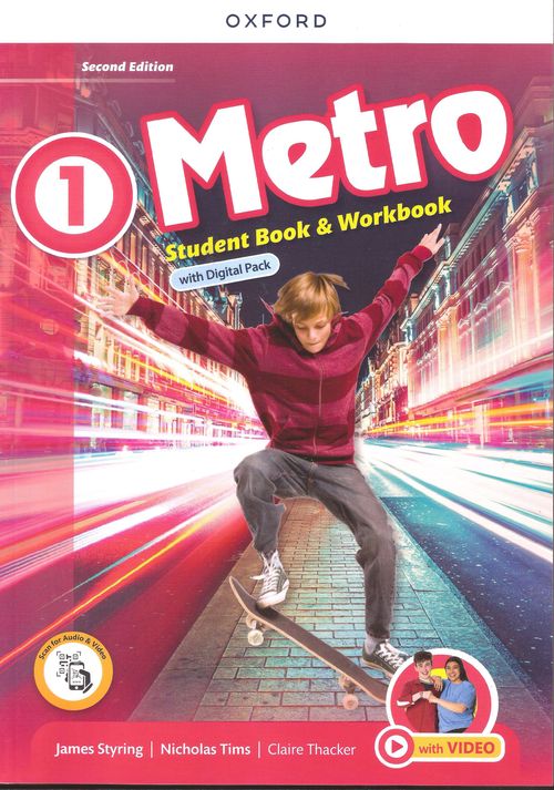 METRO  1 -     STUDENT'S BOOK & WORKBOOK With Digital Pack *2nd Ed*