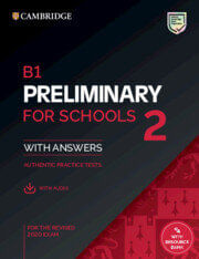 B1 PRELIMINARY FOR SCHOOLS 2 - ST`S w/Key Aud*2020