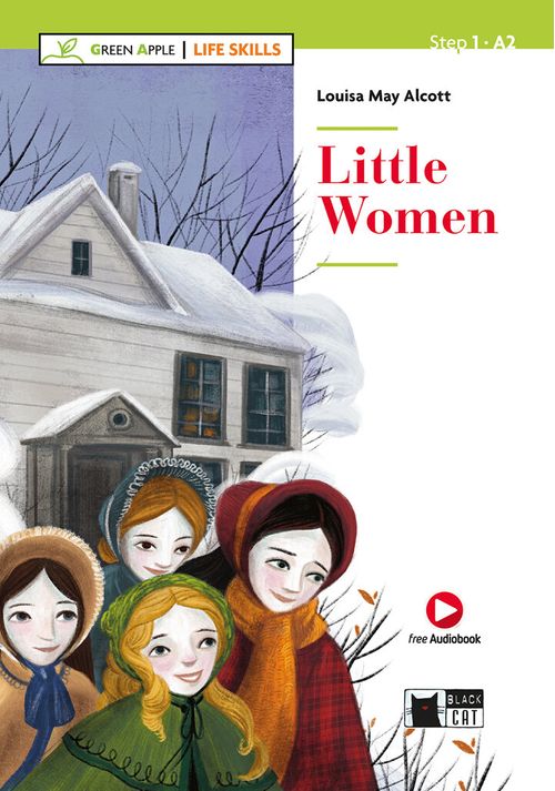 LITTLE WOMEN w/Free Audiobook -Black Cat/Green Apple Life Skills A2