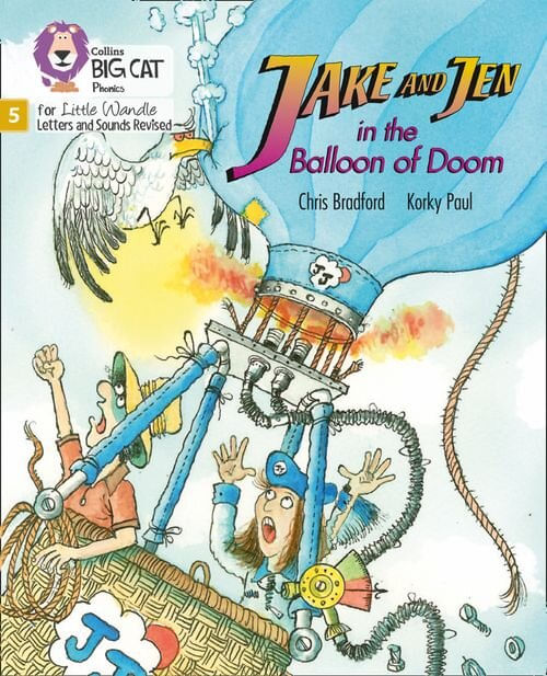 JAKE & JEN IN THE BALLOON OF DOOM Phase 5 Set 2 - Big Cat Phonics for Little Wandle Letters & Sounds