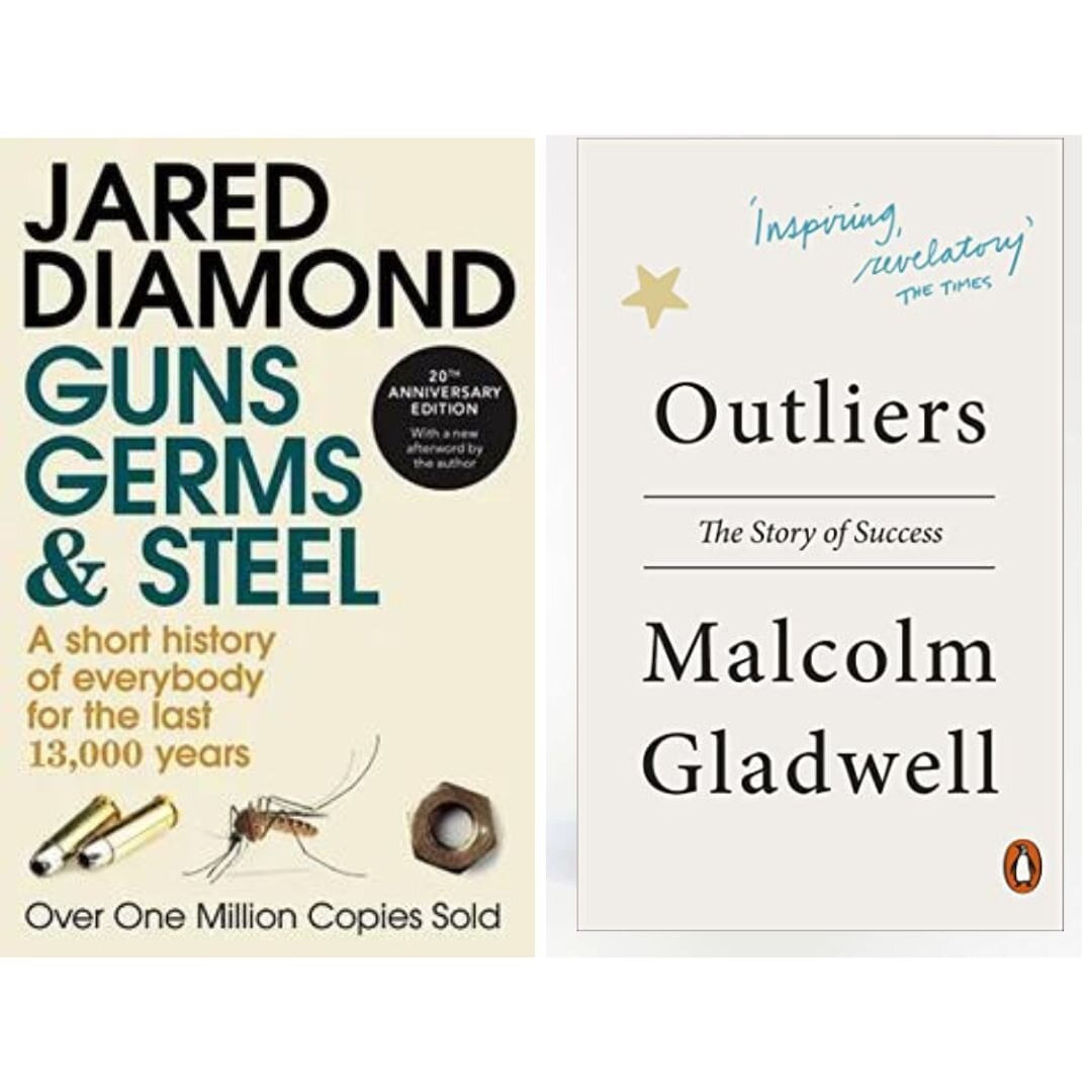 Combo Guns, Germs and Steel + Outliers (2 libros) Ingles Kel Ediciones