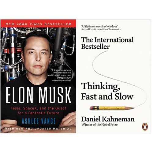Combo Elon Musk + Thinking, Fast and Slow (2 libros) Ingles