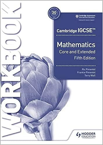 CAMBRIDGE IGCSE MATHEMATICS Core And Extended - Workbook *5th Edition ...