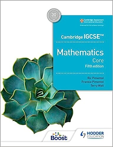 CAMBRIDGE IGCSE CORE MATHEMATICS - Student`s   *5th Ed