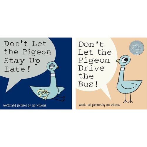 Combo Don't Let the Pigeon Stay Up Late + Drive the bus (2 Libros) Ingles