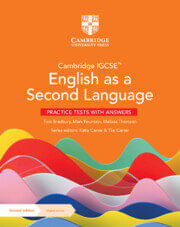 CAMBRIDGE IGCSE ENGLISH AS A SECOND LANGUAGE -    Practice Tests w/Answers w/Digital Access (2 Year)