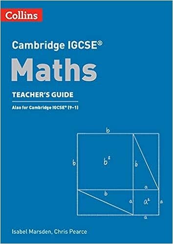 CAMBRIDGE IGCSE MATHS -  Teacher`s Guide - Collins  **4th Edition**