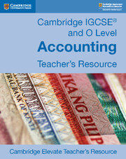 CAMBRIDGE IGCSE ACCOUNTING  - Digital Teacher's Resource *2nd Ed*