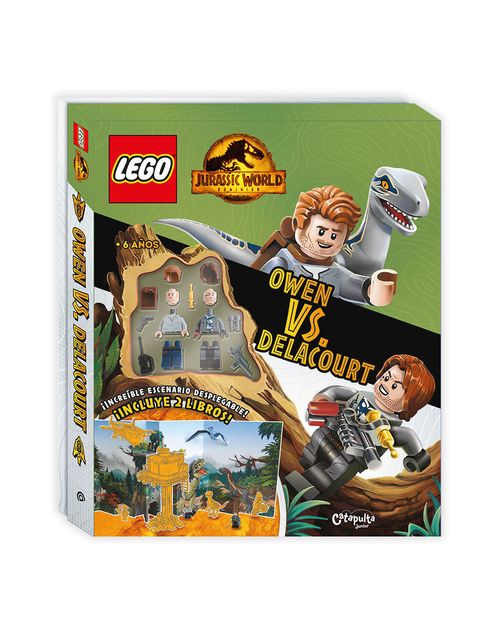 LEGO LANDSCAPE JURASSIC WORLD  : OWEN VS. DELACOURT
