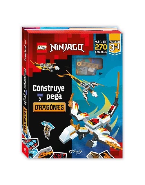 LEGO NINJAGO CONSTRUYE Y PEGA  : DRAGONES