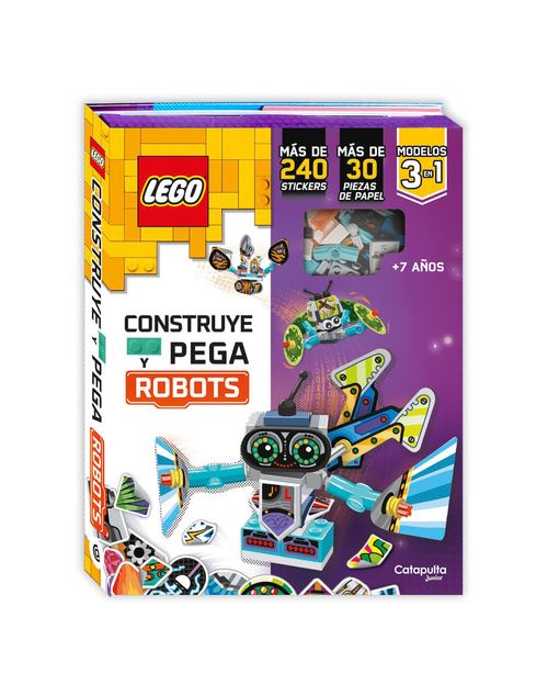 LEGO  : CONSTRUYE Y PEGA ROBOTS - Catapulta