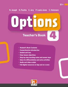 OPTIONS 4 - Teacher's Book with App & E-zone