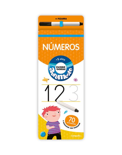 ABREMENTE NÚMEROS +5 - Para escribir y borrar - Catapulta