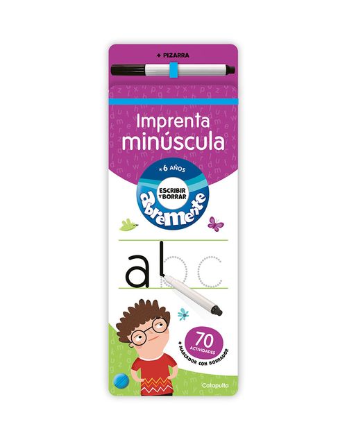 ABREMENTE IMPRENTA MINÚSCULA +6 - Para escribir y borrar - Catapulta