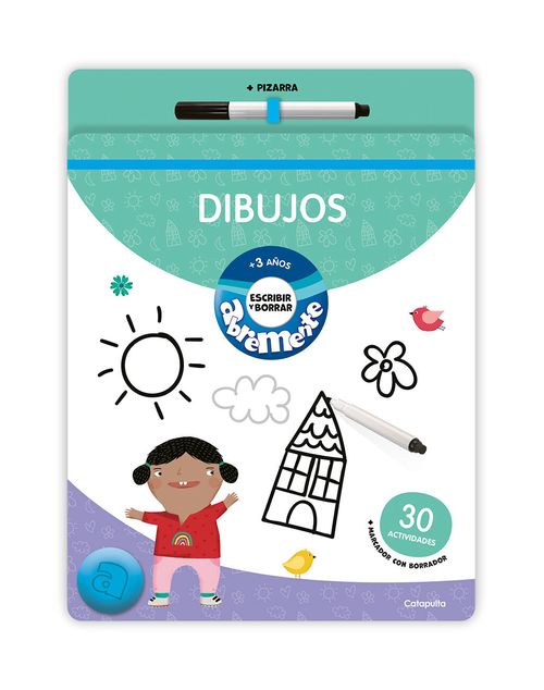 ABREMENTE DIBUJOS +3 - Para escribir y borrar - Catapulta