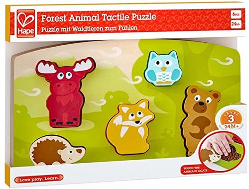 ROMPECABEZAS TACTIL DE ANIMALES DEL BOSQUE - Hape