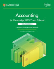 CAMBRIDGE IGCSE & O LEVEL ACCOUNTING  -  Coursebook with Digital Access (2 years) *3rd Ed*
