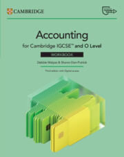 CAMBRIDGE IGCSE & O LEVEL ACCOUNTING  -  Workbook with Digital Access (2 years) *3rd Ed*