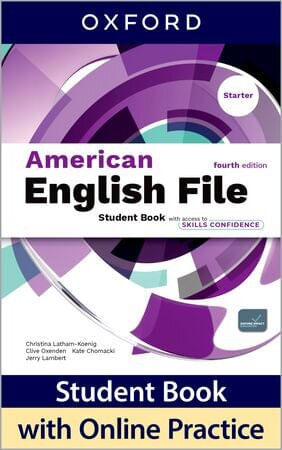 AMERICAN  ENGLISH FILE  STARTER -     STUDENT Book with access to Skills Confidence   4th Ed